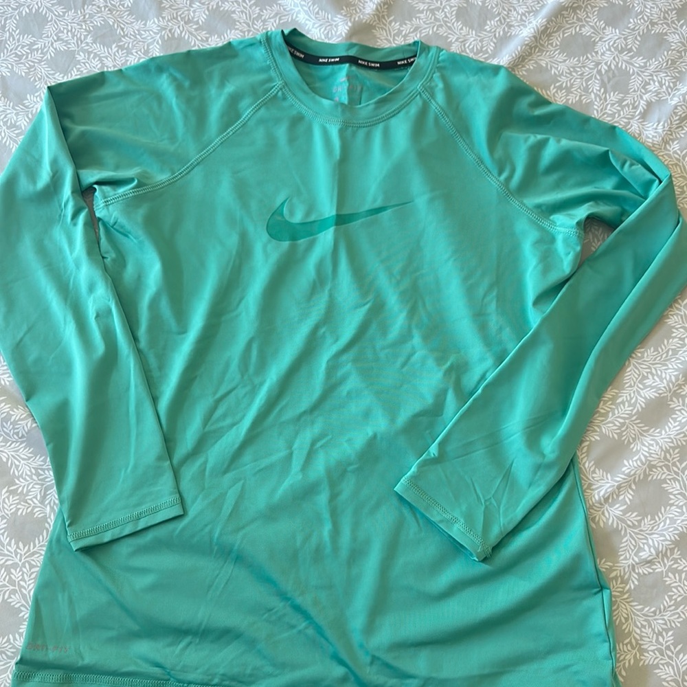 Nike Swim Women’s Dri-Fit Essential Long Sleeve Hydro Teal